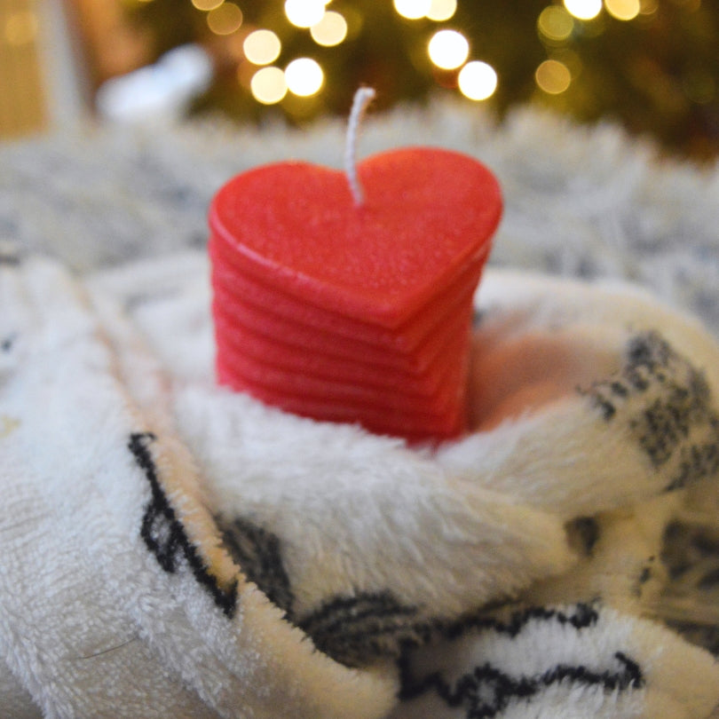 Świeca w kształcie serca