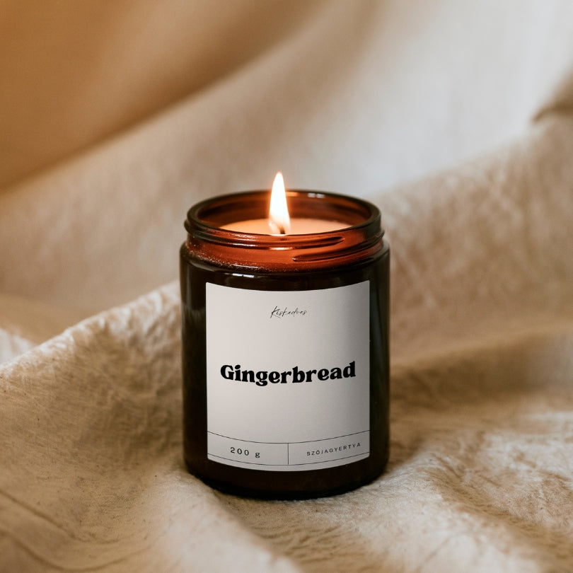 Gingerbread – w brązowym szklanym słoiczku