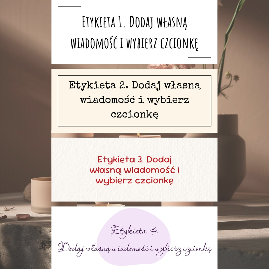 Personalizowana świeca zapachowa - w metalowym słoiczku