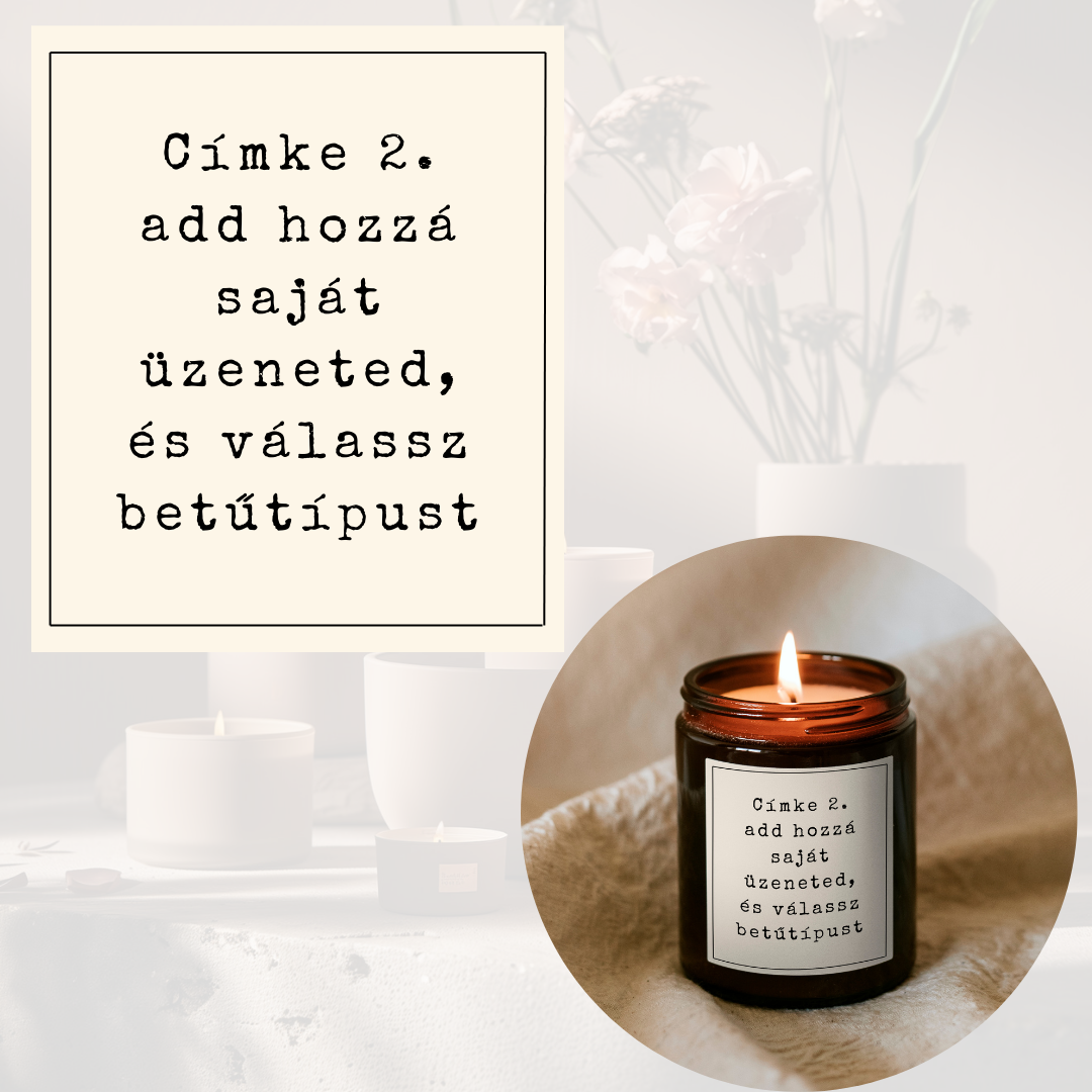 Spersonalizowana świeca w brązowym słoiku