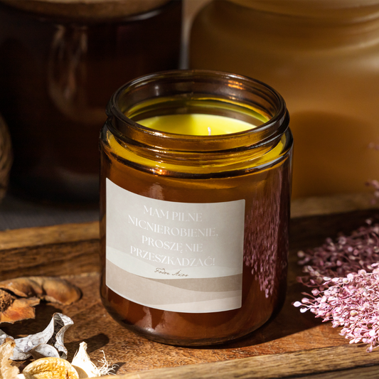 Mam pilne nicnierobienie, proszę nie przeszkadzać! – świeca zapachowa od Kiskedves
