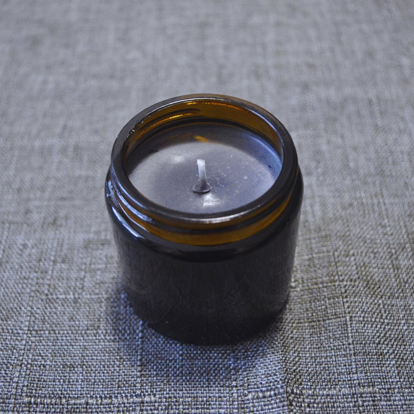 Sweet Vanilla – w brązowym szklanym słoiczku, antracytowo-szary