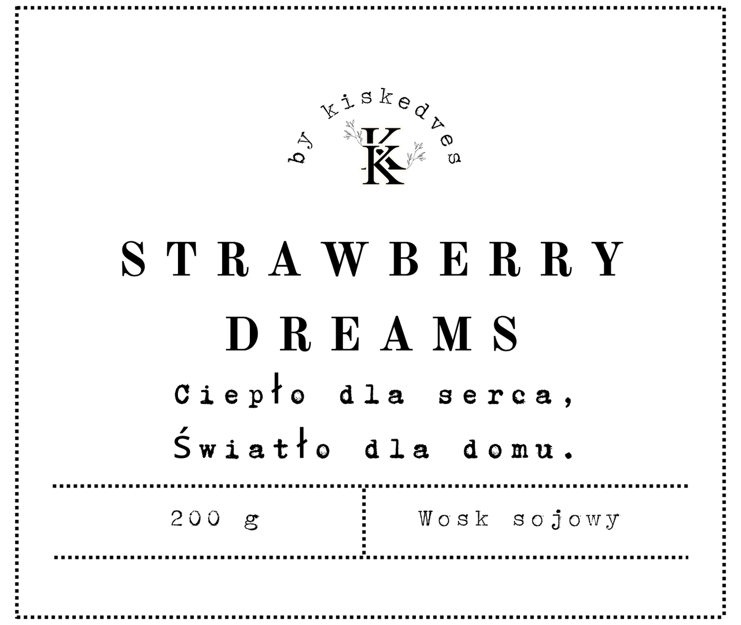 Strawberry Dreams – Świeca sojowa