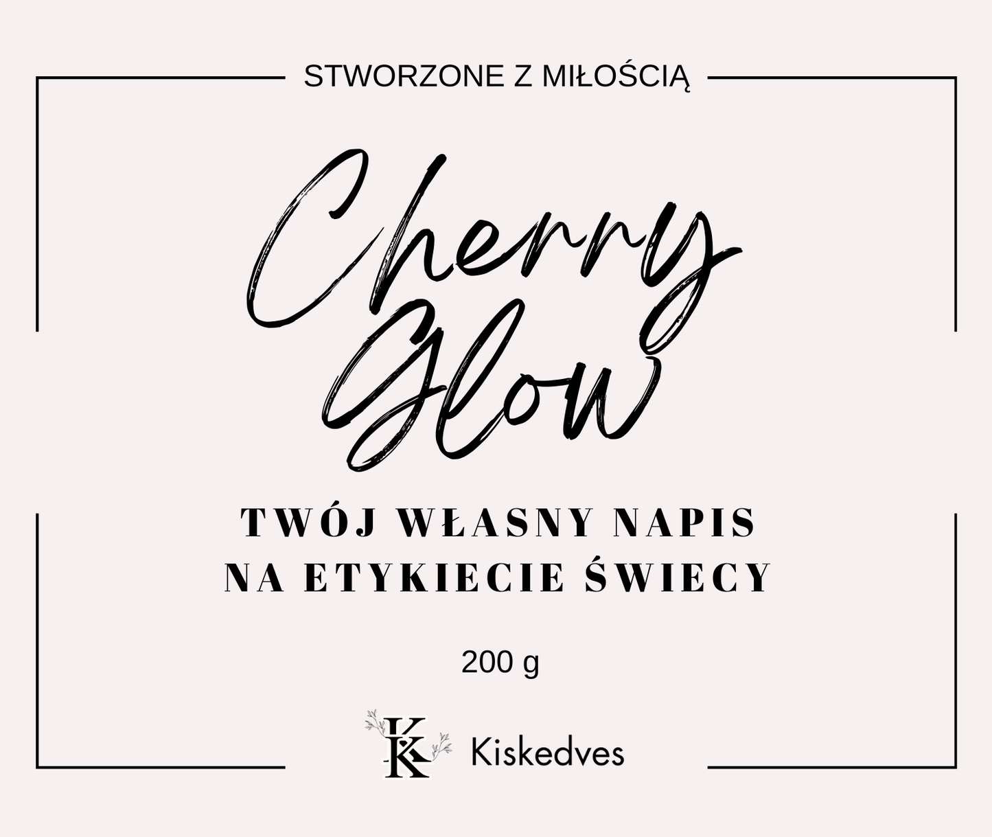 Cherry Glow - Świeca sojowa