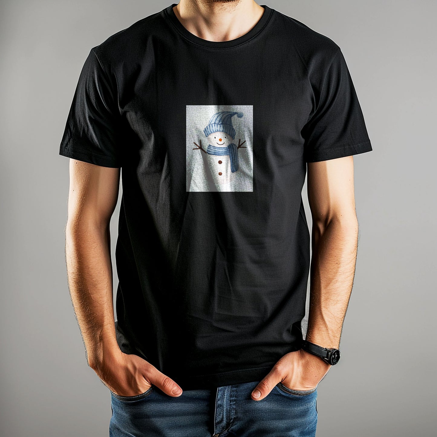 Zimní tričko – sněhulák