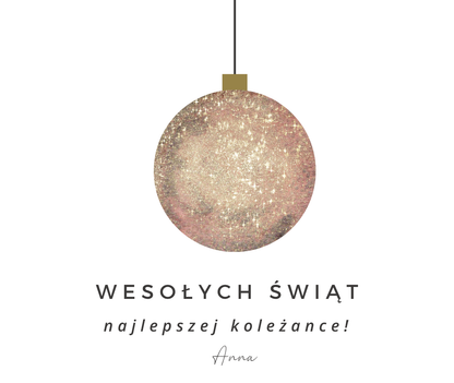 Wesołych Świąt – personalizowana świąteczna świeca Kiskedves (04)