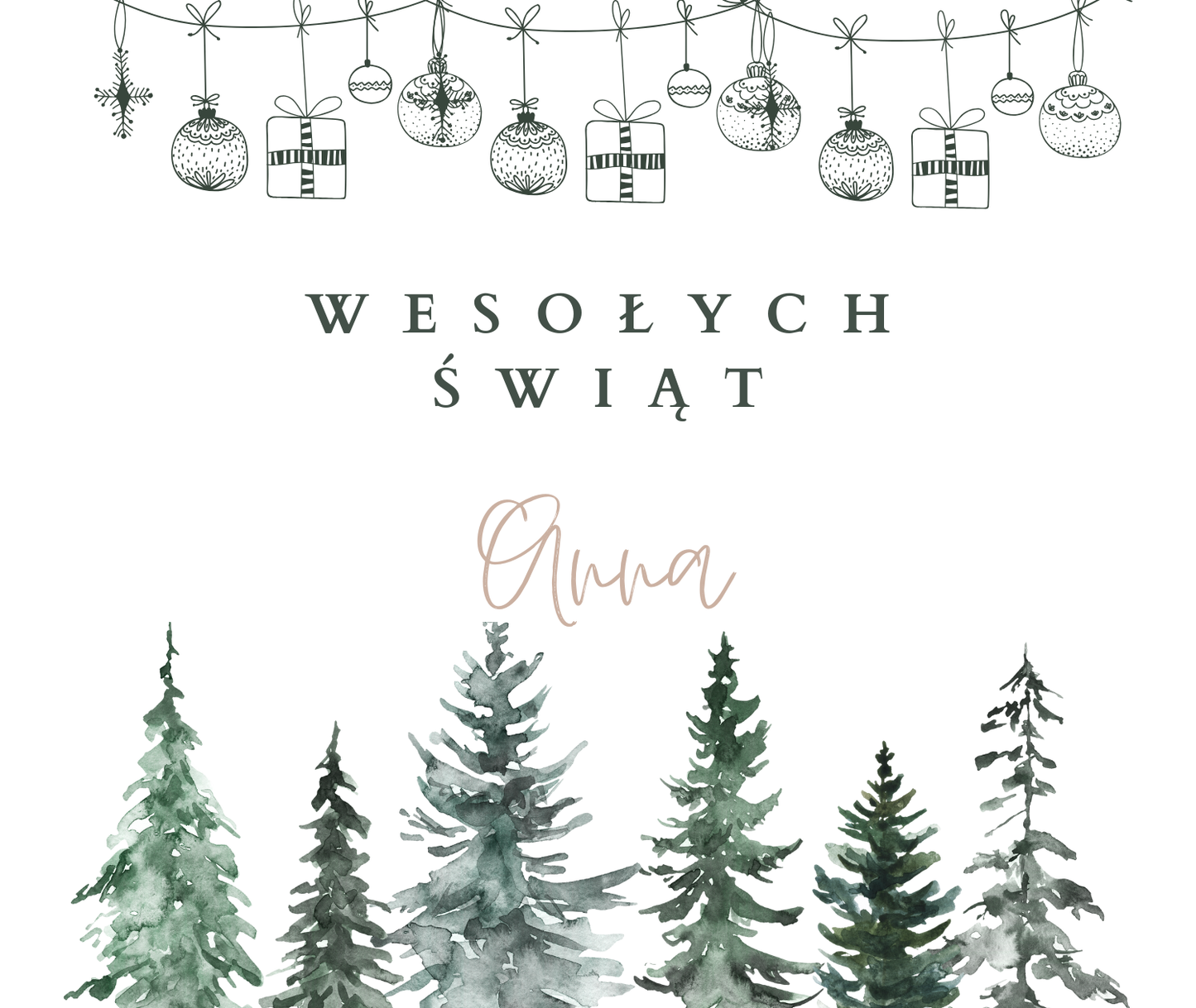 Wesołych Świąt – personalizowana świąteczna świeca Kiskedves (01)